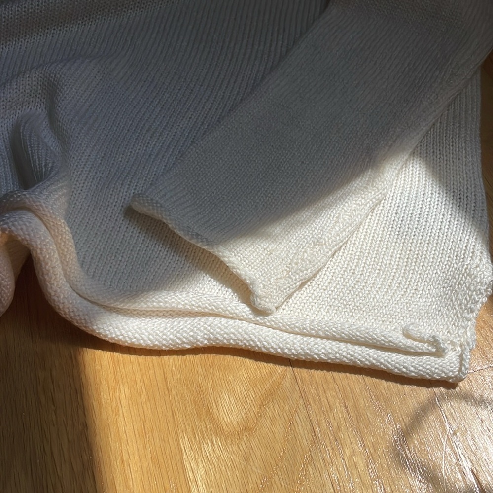 Marled Cream Crew Neck Sweater with Americana Love Graphic - Picture 10 of 15